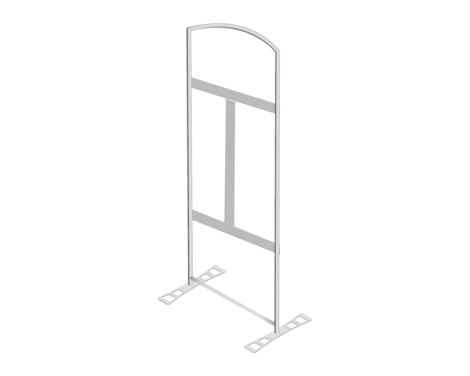 Frame Kit - 3' FabLite Milano Arched Tubular Kiosk (AB0540N-FX)