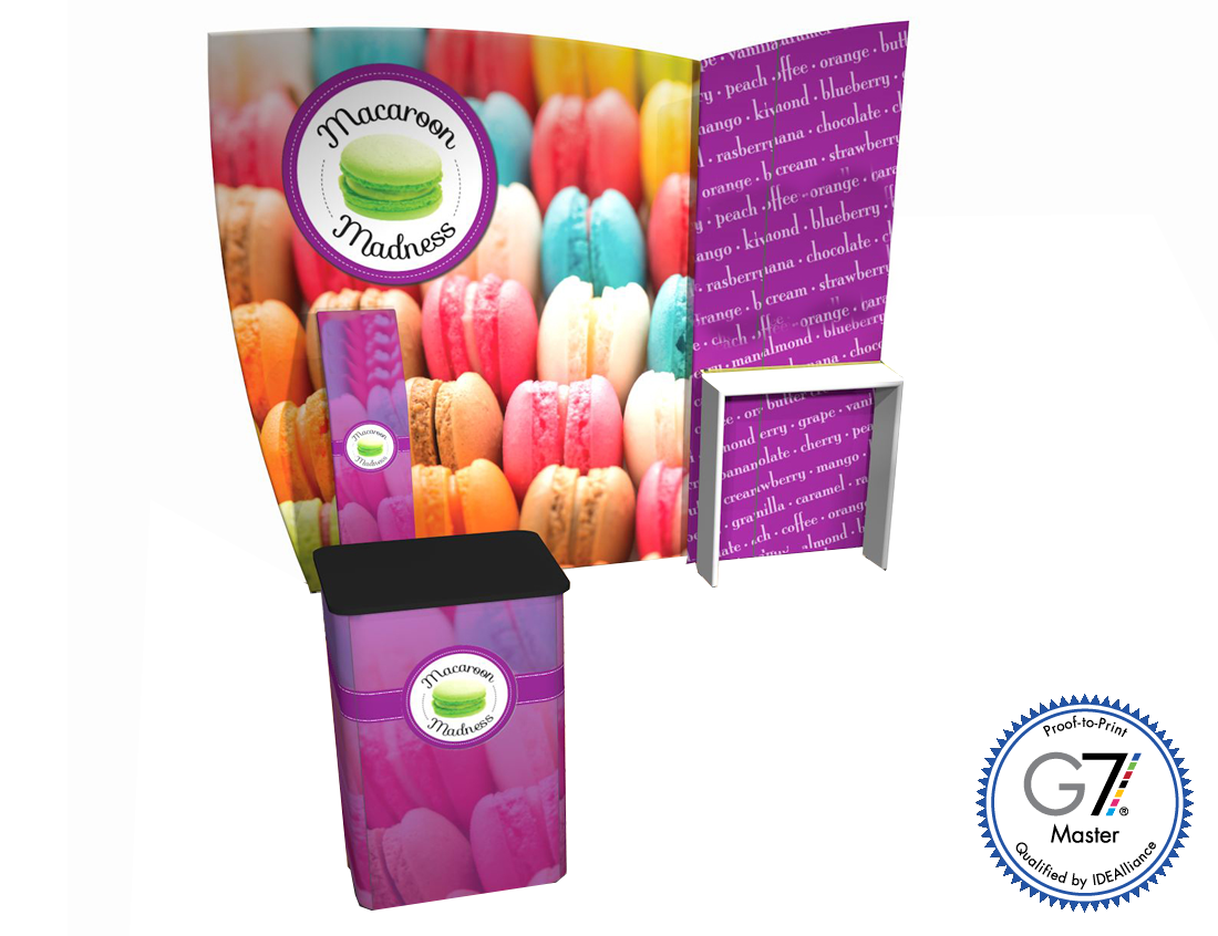 Graphic Refresh - 10' FabLite Macaroon Multi-Layered Pillowcase Display (AB2061N-GR)