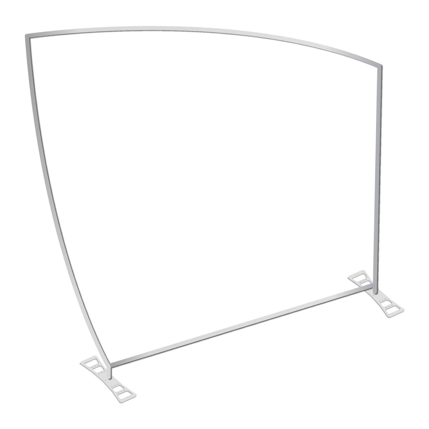 Frame Kit - 10' FabLite Macaroon Bowed Angled Tubular Display (AB2079N-FX)
