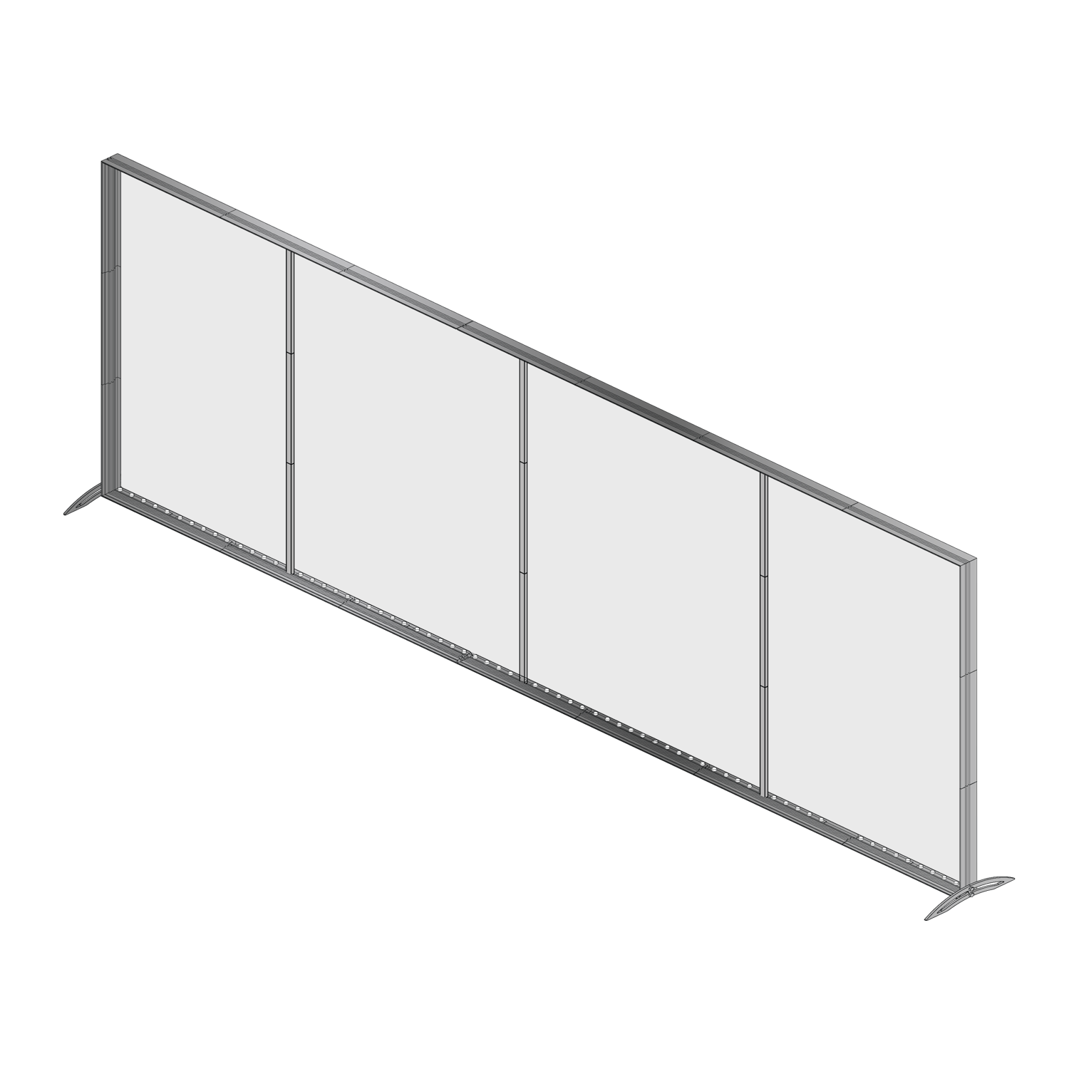 Frame Kit for 20' LightWall Backlit Single-Sided Display (AB3030N-FX)