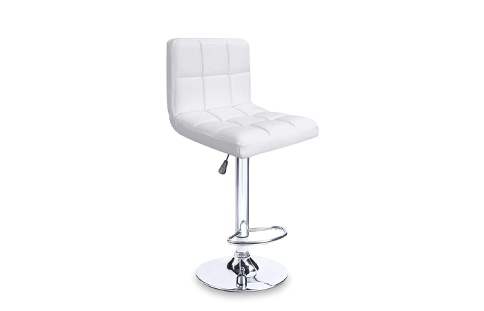 White Adjustable Padded Barstool (RT0809N)