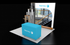 10' x 10' Backlit LightWall Display w/ Tiered Product Showcase (ID0519)