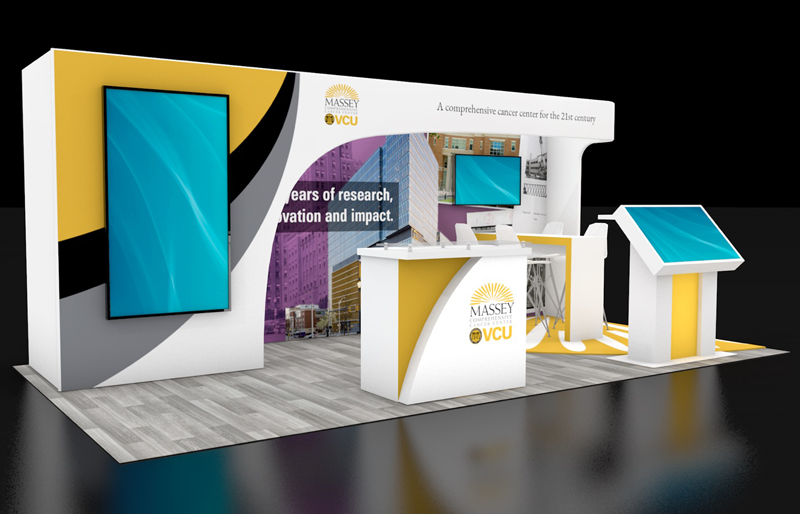 10' x 20' DesignLine Display w/ Walk-In Storage and Sculpted Canopy (ID0526)