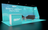 10' x 20' DesignLine Inline Display w/ Corner Wall and Reception Counter (ID0542)