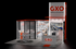 20' x 20' DesignLine Backlit Exhibit w/ Tower 3D Branding and Semi-Private Meeting Room (ID0554)