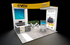 20' x 20' Custom Backlit Island Exhibit w/ Presentation Areas and Walk-In Storage (ID0571)