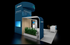 20' x 20' DesignLine Island Exhibit w/ Tower Storage and Interactive Kiosks (ID0574)