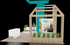 20' x 30' Island Exhibit w/ Wood Architectural Frames and Dual Hanging Signs (ID0579)
