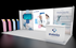 10' x 20' Scalable LightWall Display w/ Product Shelving and Portable iPad Stands (ID0607)