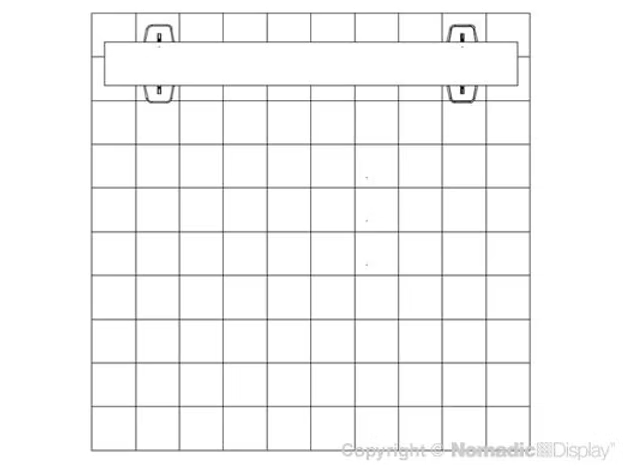 10' Inspire SEG Tension Fabric Display w/ Flat Canopy (AB2045N)