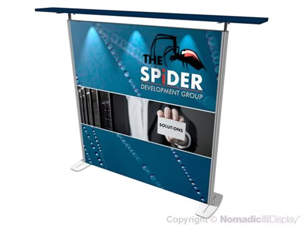 10' Inspire SEG Tension Fabric Display w/ Flat Downlit Canopy (AB2065N)