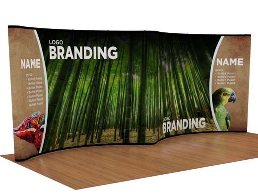 Graphic Refresh for 20' Curved Instand Pop-up Display (AB3002N-GR)