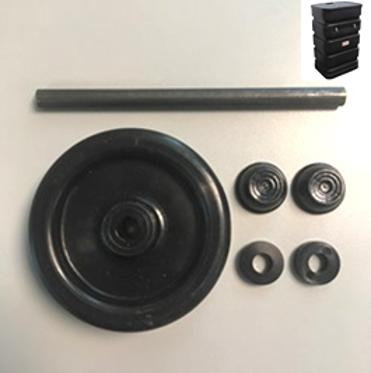 Repair RollOne (Rectangle) Wheel Kit (1 Wheel, 1 Axle, 2 Spacers & 2 Caps) (CRO3W2)