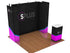 Graphic Refresh - 10' SPlus Double Corner SEG Fabric Pop-up w/ Counter (DL31832N-GR)