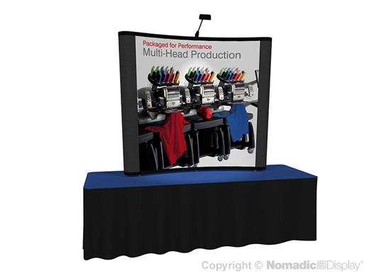 6' Instand Curved Tabletop Pop-up